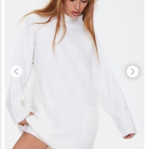 Burnt orange sweater dress